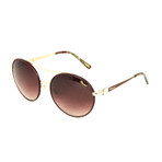 Chopard // Women's Sunglasses // Burgundy + Gold