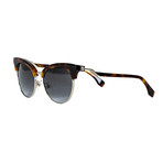 Fendi // Women's Modern Cat Eye Sunglasses // Havana + Gray