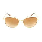 Chopard // Women's Butterfly Sunglasses // Gold