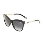 Chopard // Women's Cat Eye Sunglasses // Black + Gray Gradient