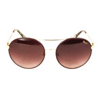 Chopard // Women's Sunglasses // Burgundy + Gold