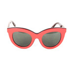 Victoria Beckham // Women's Layered Cat Eye VBS103 Sunglasses // Red