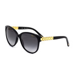 Chopard // Women's Sunglasses // Black + Gray Gradient