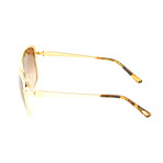 Chopard // Women's Butterfly Sunglasses // Gold