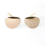 Victoria Beckham // Women's Santa Monica Classic Sunglasses // Matte White + Brown