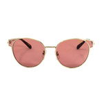 Chopard // Women's Cat Eye Sunglasses // Pink + Gold