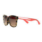 Fendi // Women's Square Cat Eye Sunglasses // Havana + Cherry