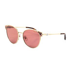 Chopard // Women's Cat Eye Sunglasses // Pink + Gold