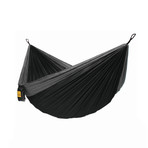 DoubleOwl Hammock + Inflatable Pillow (Navy + Light Blue Hammock + Stripe Pillow)