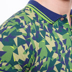 Digital Print Piquet Polo Shirt I // Green (S)