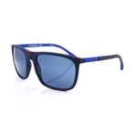 Emporio Armani // Men's EA4133 Sunglasses // Blue Rubber
