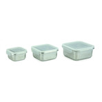 Minimal SQ Stainless Steel Containers // Set of 3