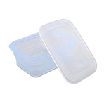 Minimal Silicone Container // Collapsible // 15.6 Fl. Oz. (Blue)