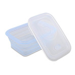 Minimal Silicone Container // Collapsible // 39.2 Fl. Oz. (Blue)