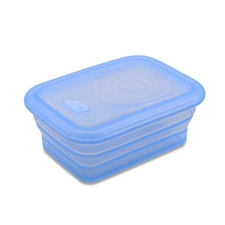 Minimal Silicone Container // Collapsible // 29.1 Fl. Oz. (Blue)