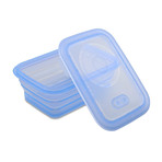 Minimal Silicone Container // Collapsible // 15.6 Fl. Oz. (Blue)