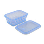 Minimal Silicone Container // Collapsible // 39.2 Fl. Oz. (Blue)