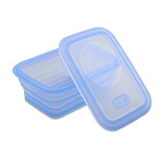 Minimal Silicone Container // Collapsible // 29.1 Fl. Oz. (Blue)