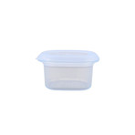 Minimal Silicone Food Container // Set of 2 // 6.1 Fl. Oz.