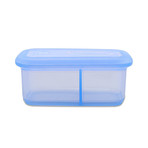 Minimal Silicone Container + Divider // 23.7 Fl. Oz. (Blue)