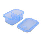 Minimal Silicone Container + Divider // 30.4 Fl. Oz. (Blue)