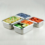 Minimal RT Stainless Steel Containers // Set of 2
