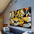 Thunk Print on Wrapped Canvas (8"H x 12"W x 1.5"D)