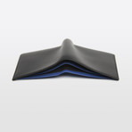Slim Wallet // Black + Blue