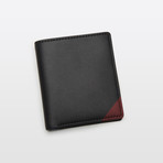 Slim Wallet // Black + Red