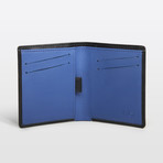 Slim Wallet // Black + Blue