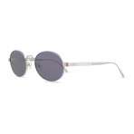 Unisex Nelson Sunglasses (Orange-White Lens + Gold Frame)