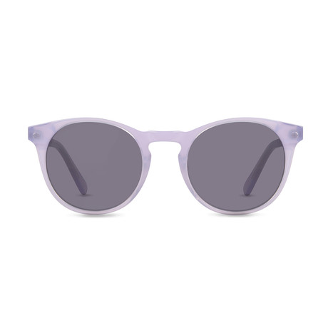 Unisex Percy Sunglasses (Gray Lens + Ruby Frame)