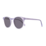 Unisex Percy Sunglasses (Gray Lens + Ruby Frame)