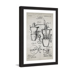 Coffee Mill 1905 // Old Paper Framed Painting Print (8"W x 12"H x 1.5"D)