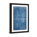 Cork 1928 // Blueprint Framed Painting Print (8"W x 12"H x 1.5"D)