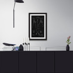 Calipers 1886 // Black Paper Framed Painting Print (8"W x 12"H x 1.5"D)