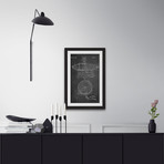 Dirigible 1922 // Chalk Framed Painting Print (8"W x 12"H x 1.5"D)