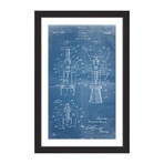 Cork 1928 // Blueprint Framed Painting Print (8"W x 12"H x 1.5"D)