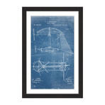 Aerial Vessel 1893 // Blueprint Framed Painting Print (8"W x 12"H x 1.5"D)