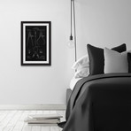 Calipers 1886 // Black Paper Framed Painting Print (8"W x 12"H x 1.5"D)