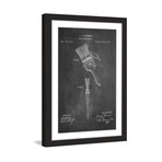 Paint Brush 1873 // Chalk Framed Painting Print (8"W x 12"H x 1.5"D)