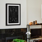 Calipers 1886 // Black Paper Framed Painting Print (8"W x 12"H x 1.5"D)