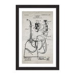 Oil Can 1903 // Old Paper Framed Painting Print (8"W x 12"H x 1.5"D)