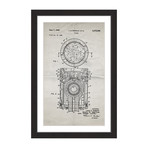 Piston 1949 // Old Paper Framed Painting Print (8"W x 12"H x 1.5"D)