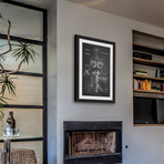 Gas Mask 1921 // Chalk Framed Painting Print (8"W x 12"H x 1.5"D)