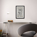 Oil Can 1903 // Old Paper Framed Painting Print (8"W x 12"H x 1.5"D)