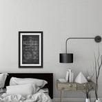 Telescope 1891 // Chalk Framed Painting Print (8"W x 12"H x 1.5"D)