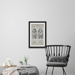 Lantern 1894 // Old Paper Framed Painting Print (8"W x 12"H x 1.5"D)