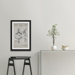 Ship Propeller 1933 // Old Paper Framed Painting Print (8"W x 12"H x 1.5"D)