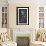 Paint Brush 1873 // Chalk Framed Painting Print (8"W x 12"H x 1.5"D)